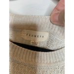 American Eagle Cream Oversized Sweater Size Large Light Weight Textured Roll Sleeve Photo 7