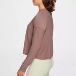 Calia by Carrie CALIA Women's Diamond Mesh Long Sleeve Shirt - Luxe Mauve Photo 3