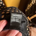 Haute Monde NWT  Black Gold Fishnet Sleeveless Short Dress Size Small / Medium Photo 7