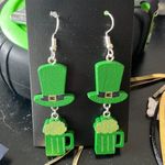 Boutique Wooden Beer and Hat Earrings Photo 0
