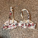 Vintage Floral Paisley Bra 36B/L‎ Unlined Underwire Adjustable Straps Cute Bow Pink Size undefined Photo 2