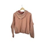 Aerie New Love Corded Cropped Hoodie in Orange Size M Photo 6