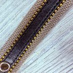 Vintage Western Silver Chain Mesh Studded Leather Belt Sz 41 inches accessories Black Photo 10