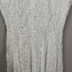 J. Gee Drop Waist Lace Mini Dress Womens Small White Bridal Bride to Be Cocktail Photo 6
