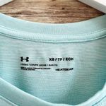 Under Armour Tee Women’s Size XS Blue White Short Sleeve Graphic Photo 2