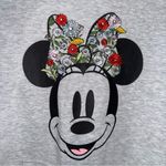 Disney Heather Grey Embroidered Minnie Mouse Hoodie Photo 2