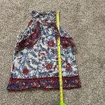J.Crew Point Sur white, blue & red paisley tank top size 4 Photo 9
