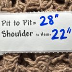 Nina Leonard  Crochet Cardigan Brown 2X Open Weave Short Sleeve Button Front Photo 2