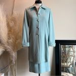 St. John Vintage  Evening Blue Knit Crystal 2Pc Skirt and Jacket Suit Quiet Luxury Photo 10