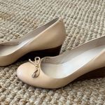Cole Haan Women’s Elsie Bow Wedge Sz 9.5 Beige Slip On Shoes MSRP $180. NWOT Photo 1