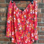 Torrid womens smocked floral animal print pull on shorts red 5X Photo 4