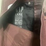 Gap Burgundy Maroon Faux Leather Pants NWT Size 27 Tall Modern Slim Red Photo 4