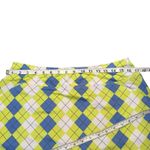 Jofit Skort Yellow Blue Short Lined Skirt Argyle Golf Tennis Athletic Large Photo 7