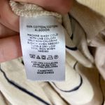 Lou & grey Lou & Grey Skirt Women's Size S Beige Navy Striped Cotton Blend Casual Career Photo 6