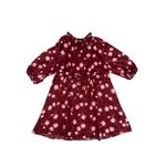 Draper James Kellie Babydoll Mini Dress in Magnolia Dot Red Floral Tie Front 1X Photo 2
