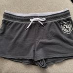 Planet Gold Gray Knit Drawstring Shorts Sz Large Photo 0