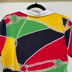Vintage Lauren Ralph Lauren Polo Shirt Colorful Nautical Preppy Old Money XL Yellow Photo 5