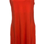 Lou & grey  Women's Red Sleeveless Midi Summer‎ Dress Size L Photo 0