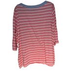 Tommy Hilfiger  Womens Striped Knit Top Boat Neck Button Detail Size 2X Photo 9
