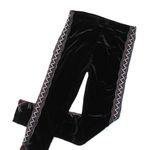 Johnny Was NWT Blair Legging in Black Stretch Velvet Embroidered Skinny Pants S Photo 1