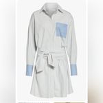 frame denim Frame Stripe wrap shirt dress, long sleeve‎ 100% cotton Photo 4