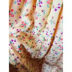 COLOR ME COURTNEY Yellow Pink Ditsy Flower Printed Cece Maxi Dress Size 2 Photo 7