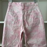 ZARA  High Rise Baggy Pink Tie Dye Jeans Photo 6