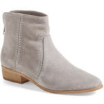 Joie C  Lucy Gray Suede Leather Embellished Flat Stud Women Ankle Boots Size 7 Photo 0