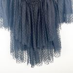 SANDRA MANSOUR x H&M Black Polka Dot Lace Trim Tulle Skirt Sheer Dress Small Photo 7