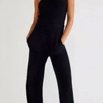 Free People  navy blue terry cloth jumpsuit strapless nwot Xs Photo 0