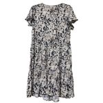 True Craft  size XL juniors tiered peasant dress flutter sleeves floral pattern Photo 9