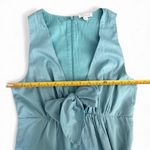 Venus Teal Bow Front Midi Dress NWT Sz 6 100% Cotton Photo 4