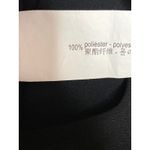 ZARA  Women's Black Collared Ruched Cinched Tie Long Sleeve Shirt Blouse Top Sz M Photo 3