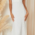 Lulus  Beloved Eternity White Lace Sleeveless Maxi Dress Photo 0