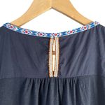 Anthropologie Akemi + Kin Embellished Beaded & Embroidered Top in Black, Size M Photo 6