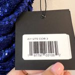 Mac Duggal  Sequined Draped Faux Wrap A11275 Hem Gown Maxi Dress size 2 D1 Photo 4