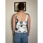 White House | Black Market y2k White Black Corset Top Size 10 Photo 3