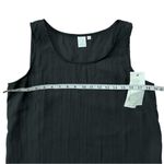 Jones New York  Black Sleeveless Scoop Neck Knit Metallic Tank Top Size Small Photo 6