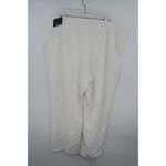 Jones New York Womens White Textured Pants Pearl Embellished Pockets Size 2X Photo 4