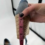 Old Navy Womens Sz 8 Blue Chambray Espadrille Wedge Heels Shoes Ribbon Ankle Tie Photo 3