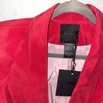 Smythe Long Shawl Collar Blazer Size 6 Red Photo 12