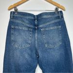 Free People  We The Free NWT Maggie Straight Leg Raw Hem Jeans in Sequoia Blue Photo 11