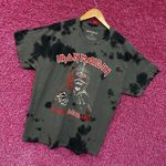 Iron Maiden a Real Dead One Gray Tie Dye Tshirt Size Medium Photo 2