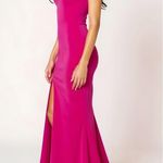 Nookie Jasmine One Shoulder Gown, Neon Pink, Medium Photo 1