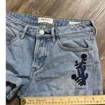 PacSun Light Wash Boho Equestrian Western Cactus Floral Denim Cutoff Shorts 24 Photo 8