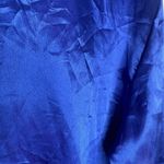 Inner Most Vintage Blue Satin Polyester Blouse Pajama Top Sleep Shirt Size Med Photo 9