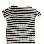 Rixo Antibes Navy White Striped Ribbed Knit Collared Sleeveless Midi Dress M Blue Size M Photo 11