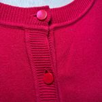 Talbots Raspberry Fuschia Pink Pima Cotton Bend Cardigan Sweater 1X Plus Photo 4