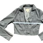 Silence + Noise Urban Outfitters Cropped Blazer Gray Suedelike Size XS Photo 3