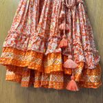 Poupette St Barth Bona Short Sleeve Mini Length Lemon Print Orange Large L Photo 8